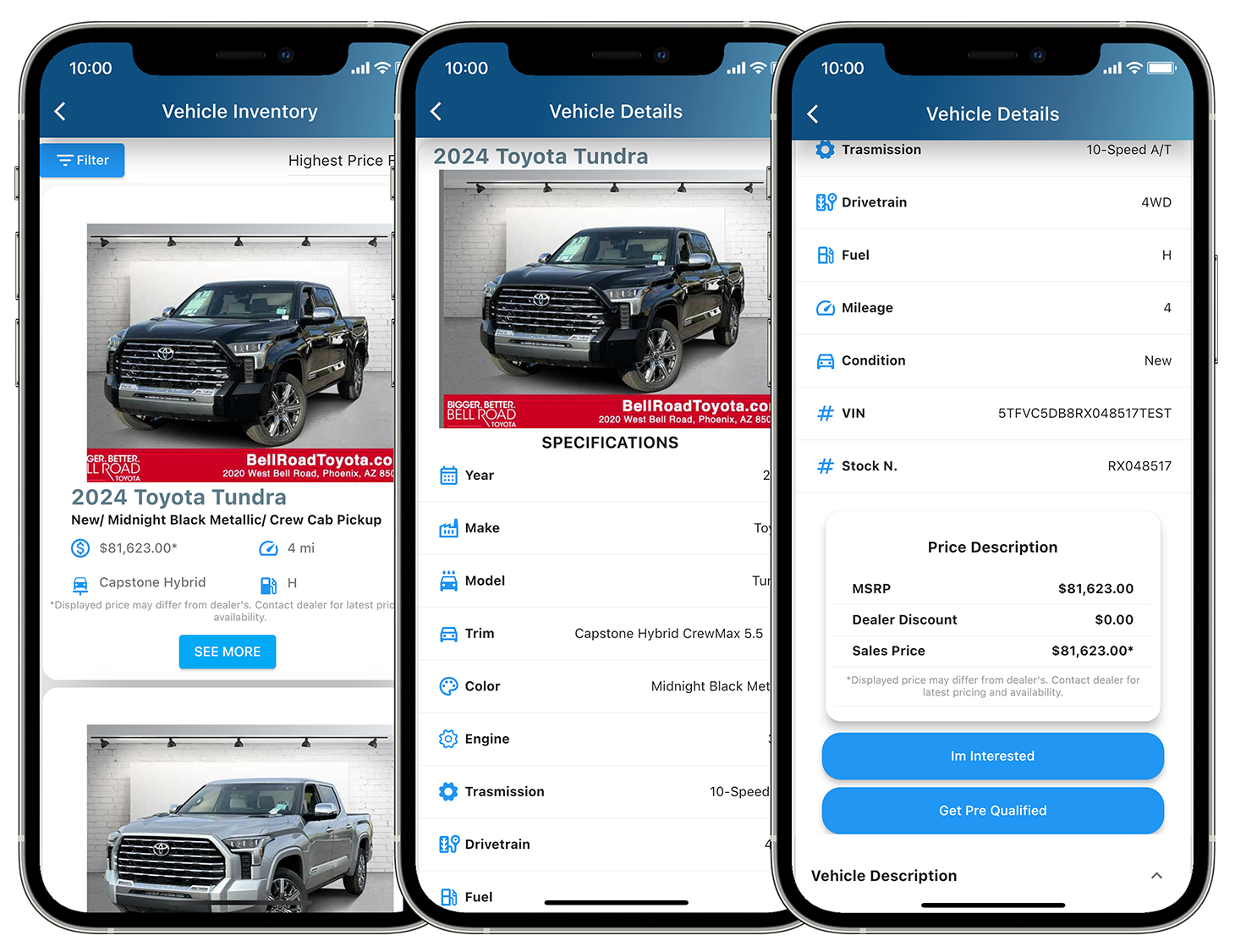 AVAS Dealer Inventory